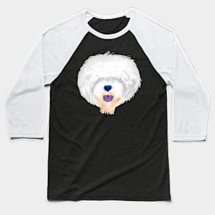 Old English Sheepdog dog face Baseball T-Shirt